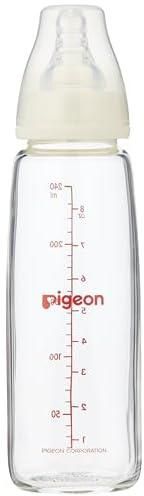 Pigeon Slim Neck Glass Bottle, Clear Cap, Ultra-Soft Silicone, Anti-Colic, Bpa & Bps Free, 120Ml