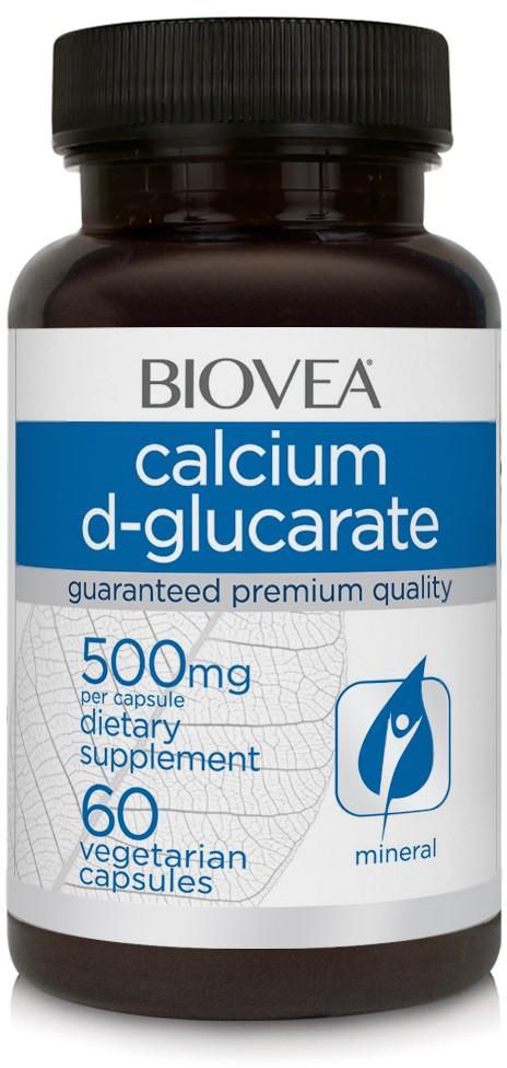 CALCIUM D-GLUCARATE 500mg 60 Vegetarian Capsules