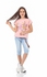 Ktk Pink Short Sleeve T-Shirt With Print For Girls