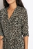 Leopard Print Belted Shirt Dress