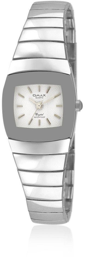 Omax Analog Watch For Women - Stainless Steel , Silver - OMHB0794P058