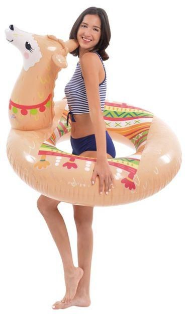 Ji Long Sunclub Alpaca Shaped Inflatable Swim ring 115 cm - No:37609