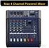 Max 4 CHANNEL POWERED MIXER