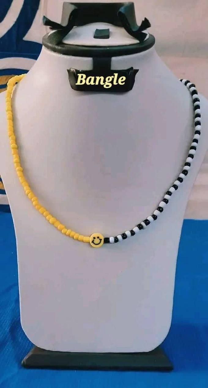 Fashion Smile Choker Beads Necklace Multicolor