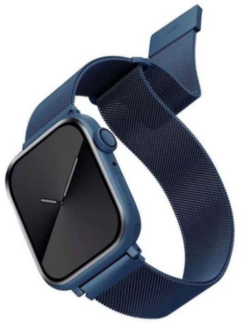 Uniq Dante Mesh Steel Strap for Apple Watch 45/44/42 mm - Cobalt Blue