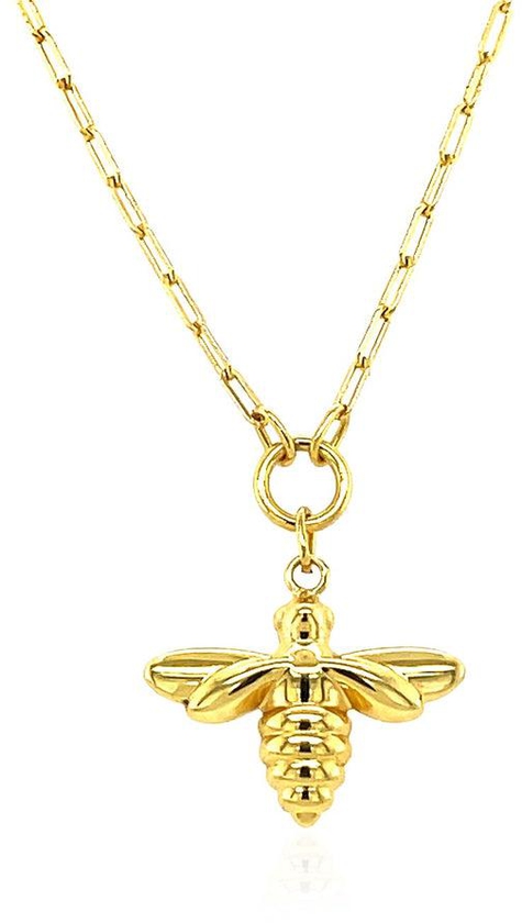 14K Yellow Gold Bee Necklacerx79523-18-rx79523-18