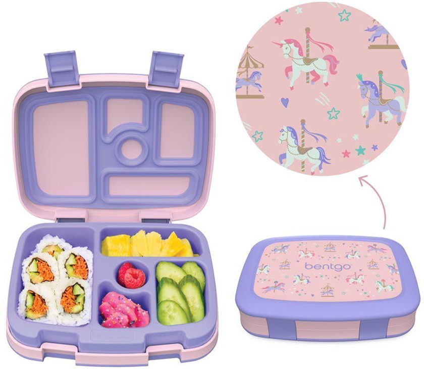 Bentgo Carousel Unicorns Kids Lunch Box - Lavender