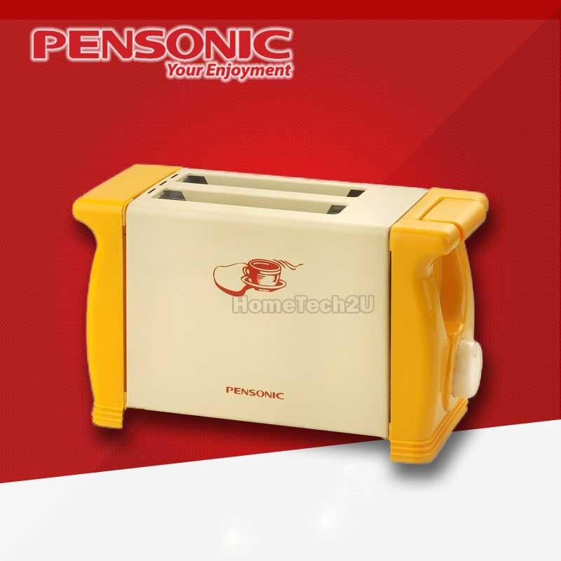 Pensonic 2 Slice Pop Up Bread Toaster AK-3N (Yellow)