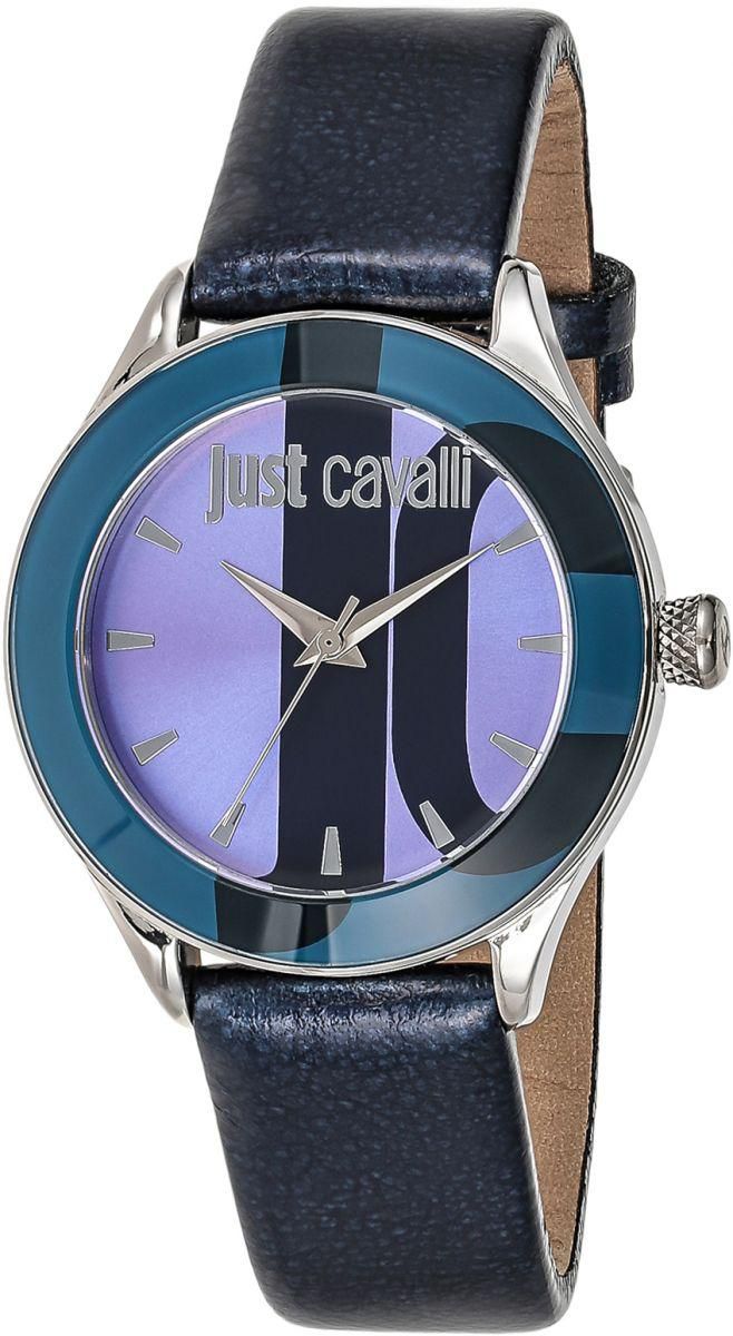 Just Cavalli Women's Purple Dial Leather Band Watch - R7251592503