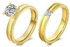 Fashion Gold Wedding And Engagement Ring Set