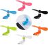 6 Packs Mini Cellphone Fan Portable 2-in-1Mobile Phone Fan Mini USB Cooling Fan Small Pocket Fan Compatible with iPhone/iPad/Android Smartphone/Tablet for Summer Outdoor Travel（ Colorful）