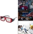 Dual Color Frame Circular Polarized Passive 3D Stereo Glasses For Real D 3D TV Cinema