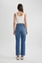 Defacto Mary Vintage Straight Fit High Waist Cropped Ankle Length Jeans