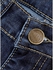 Fashion Straight Leg Bleach Wash Classical Jeans - BLUE
