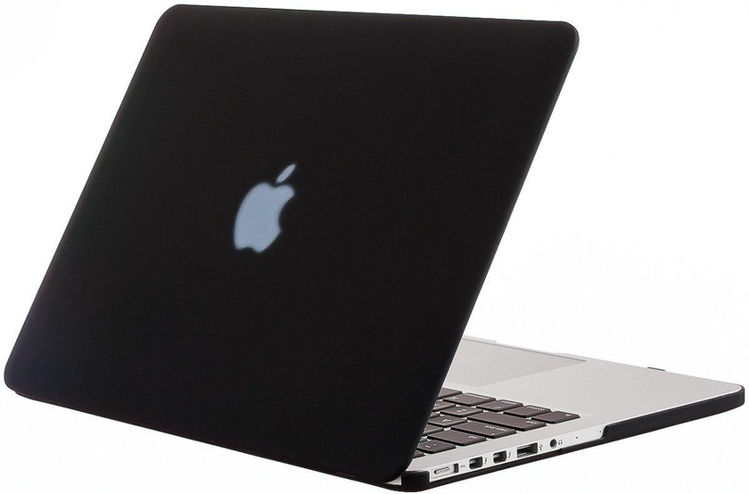 Kuzy Rubberized Hard Case Black for MacBook Pro 13.3 inch with Retina Models A1502/A1425