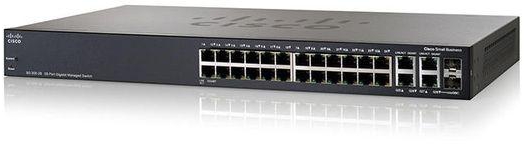 Cisco SG300-28 Gigabit Managed Switch & 2 Combo Mini-GBIC Ports / SRW2024-K9 - 26 Port