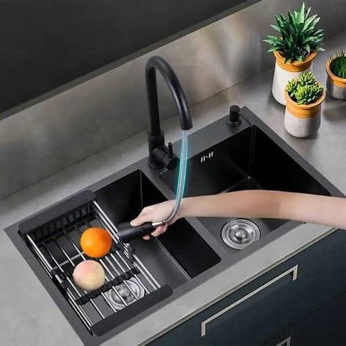 Double Bowl  Kitchen Sink With Tap