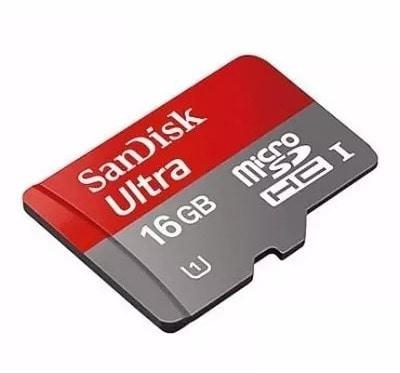 SanDisk 16GB Ultra MicroSDHC Memory Card & Adapter