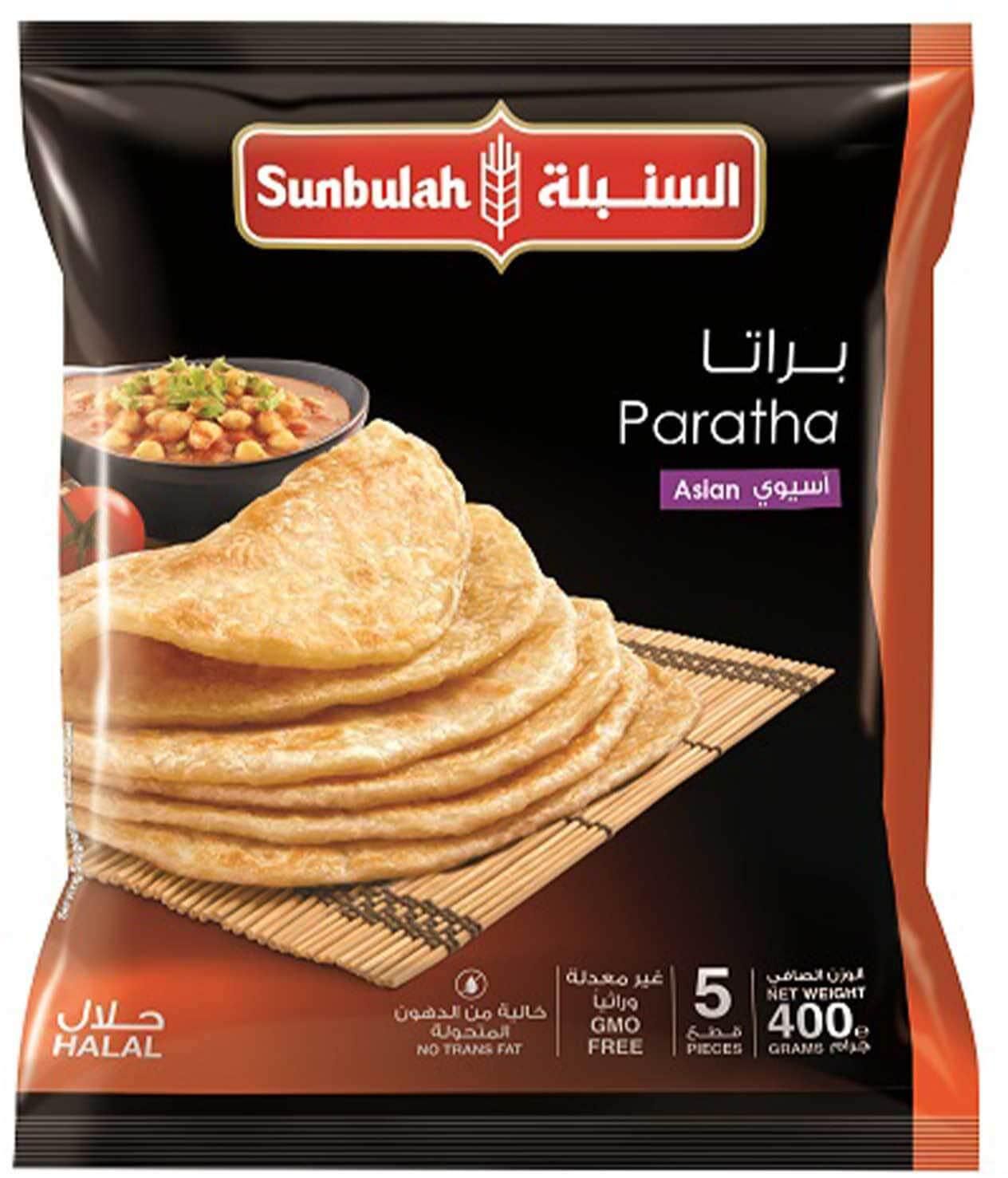 Sunbulah paratha asian taste bread 5 pieces - 400 g