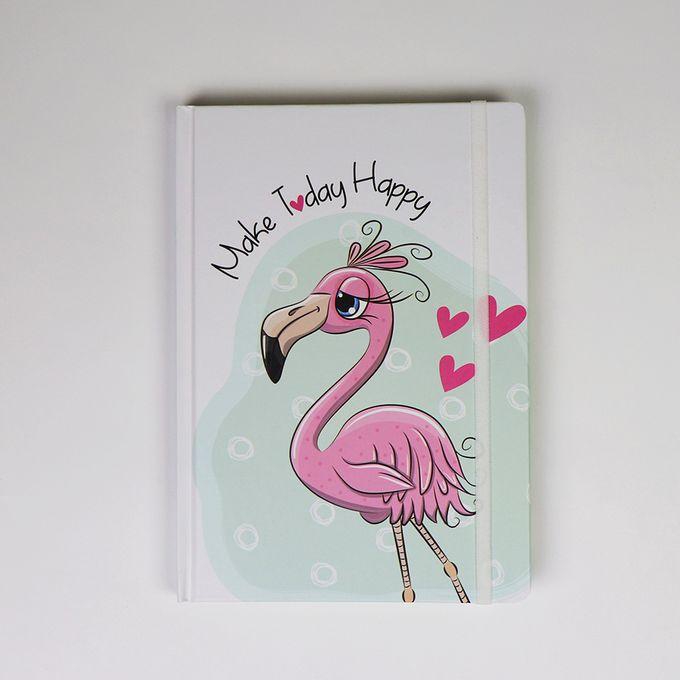 Flamingo A5 Printed Notebook (Make Today Happy)