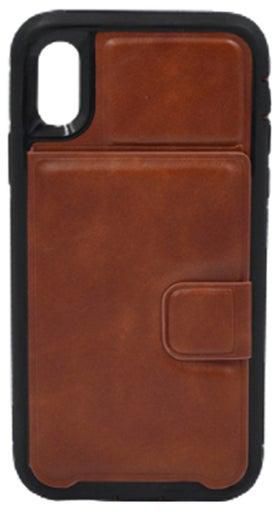 Protective Case Cover For Apple iPhone XS Brown/Black