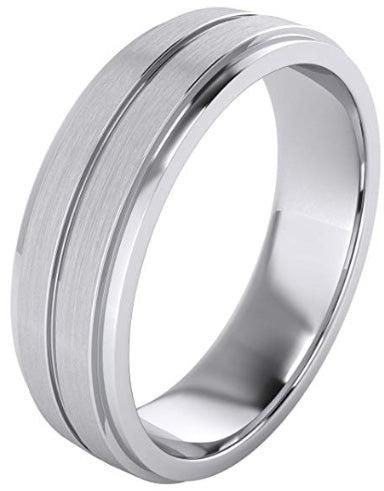 Stainless Steel Wedding Band - 04AS51