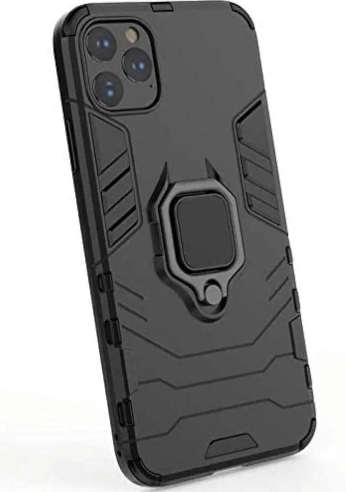 Iphone 13 Pro Max Iron Man Case Full Protection Ring & Camera Shield Cover - Black