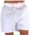 Universal Loose Water Repellent Thin Sport Drawstring Solid Color Trunk Beach Shorts For Men M-3XL White