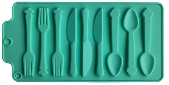 3d Spoon Shaped Silicone Mold Diy Fondant Candy Mold Hand-made Aroma Wax Soap Molds Cake Baking Mold Jewelry Making Tools