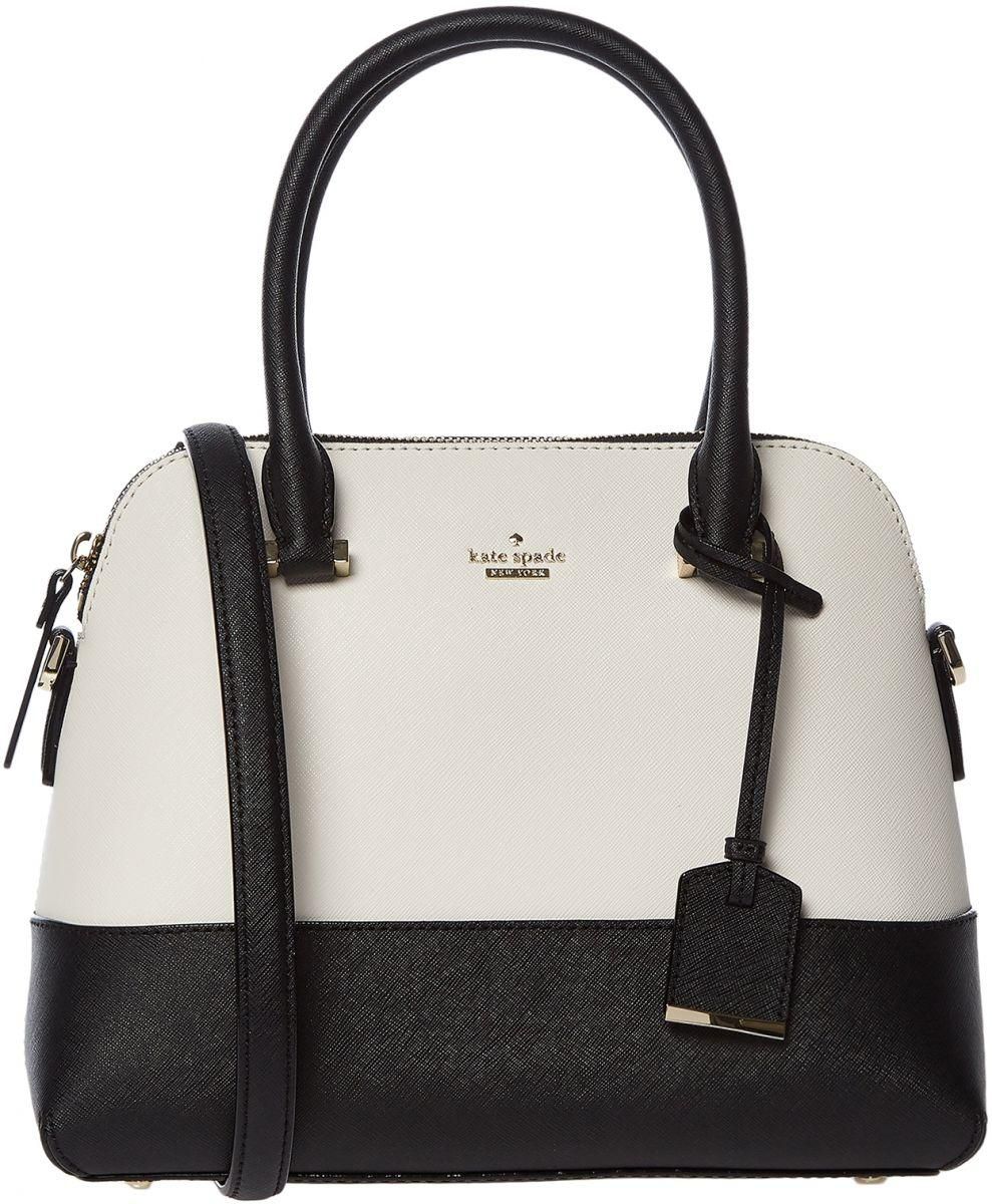 Kate Spade Leather Satchel Bag for Women - Black & white price from souq in  Saudi Arabia - Yaoota!