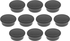 Magnetoplan Discofix Magnet 10pcs/pack Black - COP 1662012