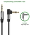 3.5 Mm Audio Cable 90 Degree Right Angle For Car Headphone MP3 Cell Phone - 2m By HonTai