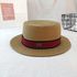 Women's Sun Hat Solid Color Bandage Sweet Outdoor Letter Accessory
