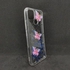 Transparent Glitter Back Cover Butterfly For Realme C21y - Blue