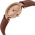 Michael Kors Petite Darci Women's Rose Dial Leather Band Watch - MK2353