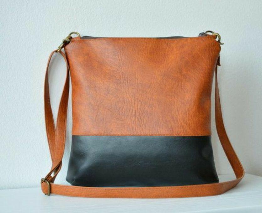 Cross-Body Bag Made From Leather