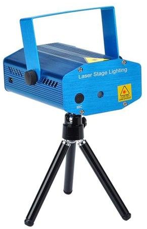 Mini Adjustment LED Laser Projector Blue 13x5.2x9.2millimeter