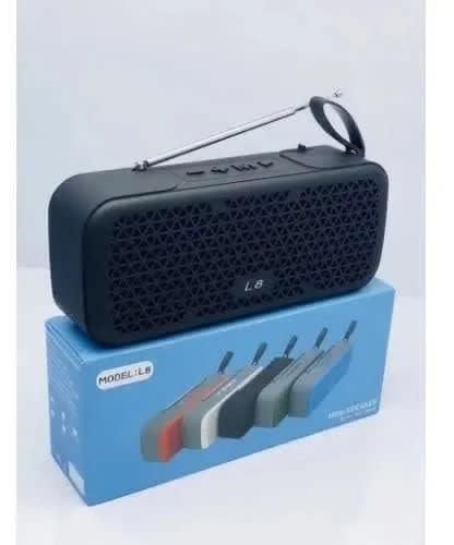 L8 Wireless Bluetooth Speaker With Fm Radio -aux - Tf Card - Usb Disk - Radio - Black