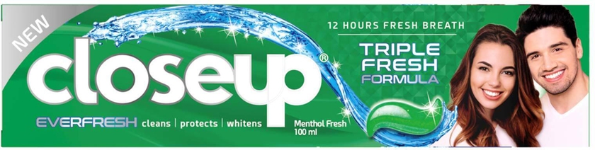 Closeup Triple fresh formula Multicolour Toothpaste - 100 Ml