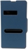 حافظة جلد فيها شباك على الشاشة لهاتف سوني اكس بيريا Z 1 L39H - ازرق