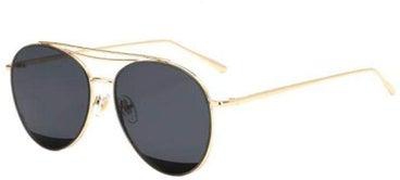 نظارة شمسية كلاسيكية بإطار مستدير الشكل وعدسات واقية من الأشعة فوق البنفسجية UV400