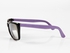 Ticomex Dual color Wayfarer Style Kids Sunglasses - Black Frame with Purple Handles