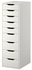 ALEX Drawer unit with 9 drawers, white