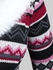 Plus Size Faux Fur Trim Colorful Geometric Pattern Lace-up Knit High Low Dress - 4x | Us 26-28