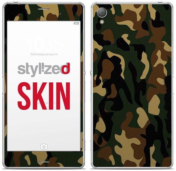 Stylizedd Premium Vinyl Skin Decal Body Wrap for Sony Xperia Z3 - Camo Mini Woodland