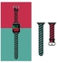 Replacement Silicone Strap 42mm/44mm/45mm/49mm Rainbow Twist Band For Apple Watch Series 1/2/3/4/5/6/7/8/SE Green/Black/Red