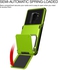 VRS Design Samsung Galaxy S9 PLUS DAMDA FOLDER Wallet cover / case - Lime Green - Semi Auto 5 Credit Card slot