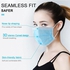 Fashion 50pcs Disposable Face Mask 3-Layer With Nose Tip