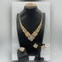 Women African Jewelry Gold Plated Alloy Earrings Wedding Necklace Sets