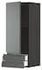 METOD / MAXIMERA خزانة قاعدة مع باب/2 أدراج, أسود/Lerhyttan صباغ أسود, ‎40x100 سم‏ - IKEA